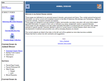 Tablet Screenshot of animaldisease.org